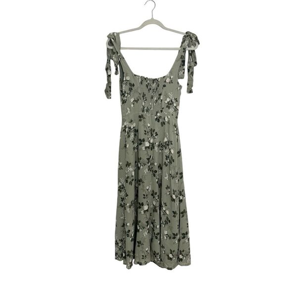 Reformation Twilight Midi Dress In Verde - Picture 12 of 15